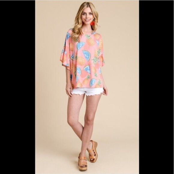 Pink Pineapple and Watermelon Top - Picture 8 of 10